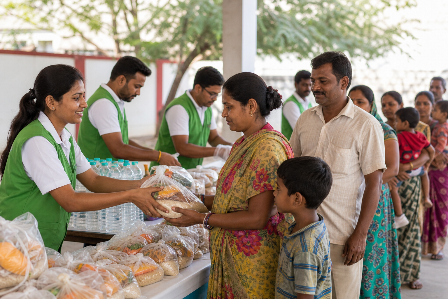 Community welfare food distribution activity